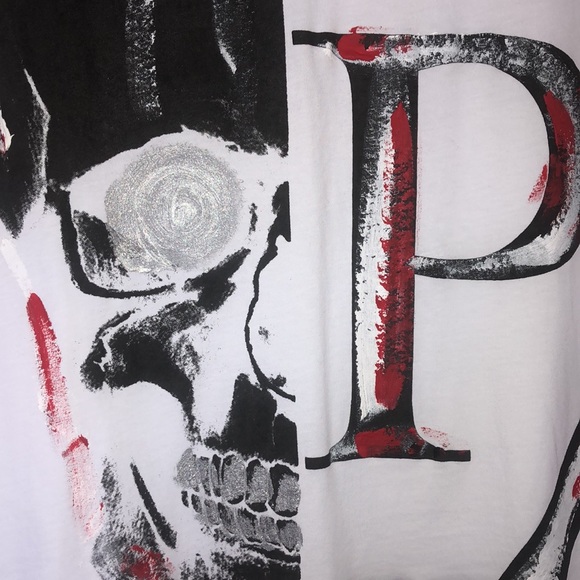 Phillip Plein Hand Made Limited Edition White Tee - Picture 4 of 9